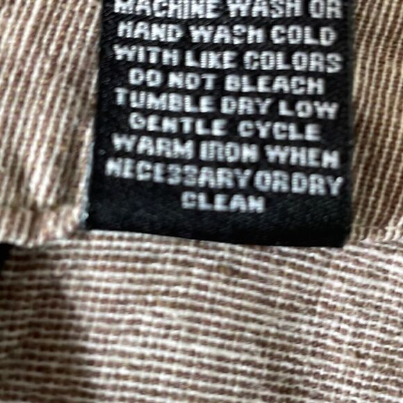 Sharagano brown linen cotton cropped short sleeve swing jacket 22W - Picture 11 of 13